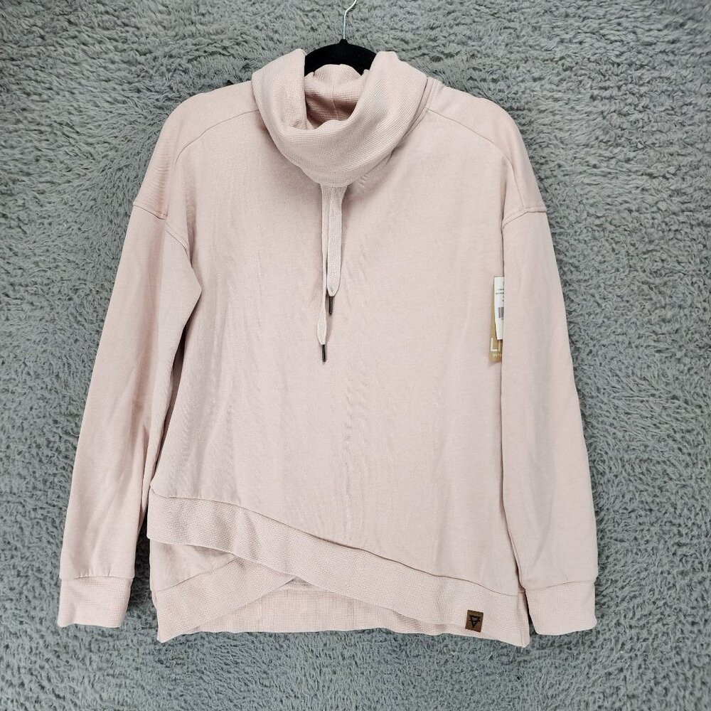 LIV Top Womens Medium Pink Long Sleeve Cowl Neck Pullover Sweatshirt *NWT*